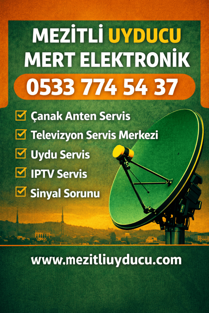 Mezitli Uyducu Mert Elektronik 0533 774 54 37 Çanak Anten Servis Televizyon Servis Me 486546