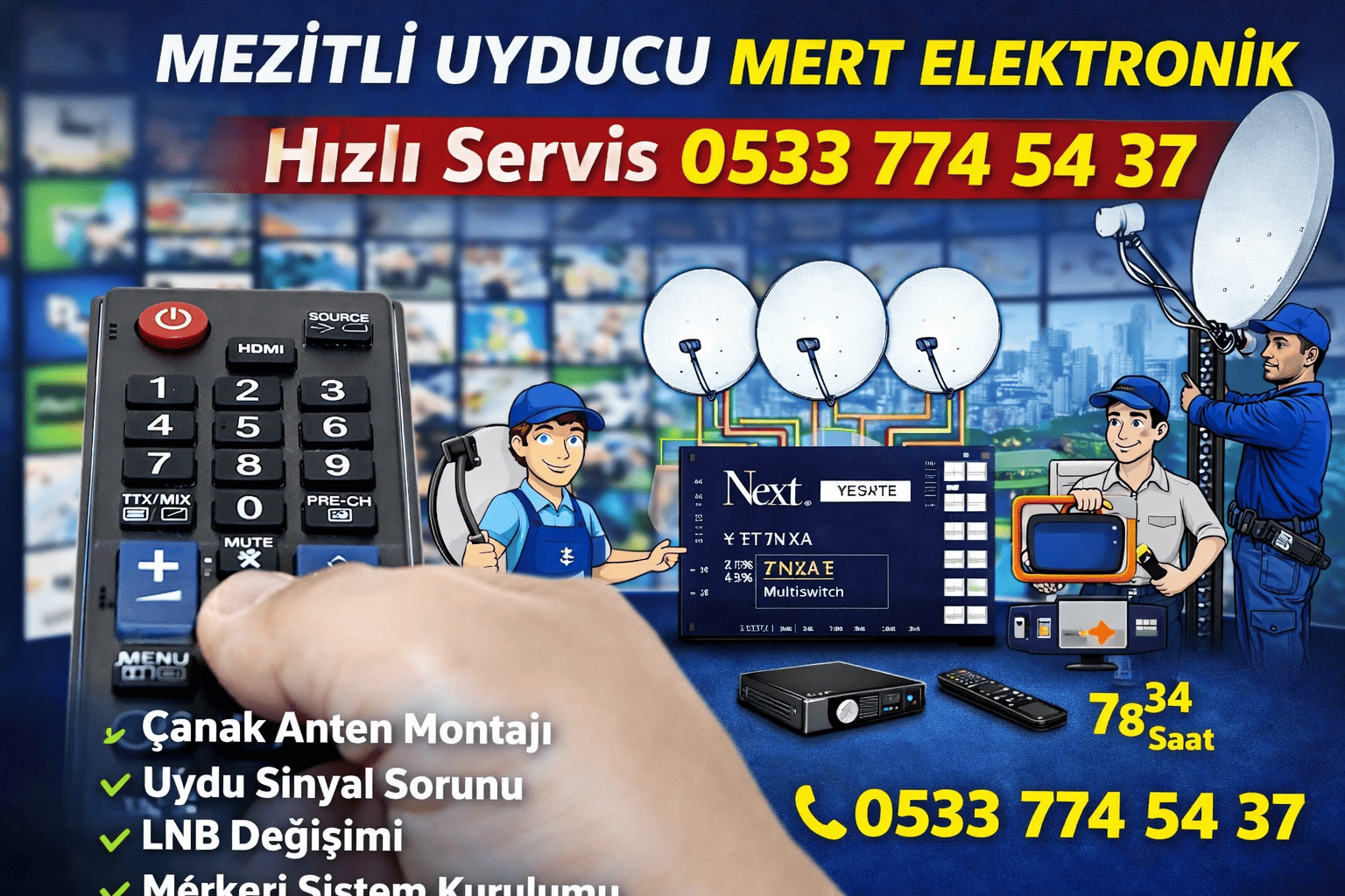 Mezitli ve Çevresine Profesyonel Servis